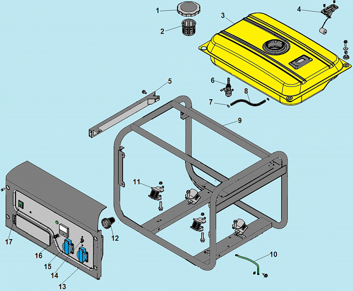 2 БАК ГЕНЕРАТОР CHAMPION GG2000